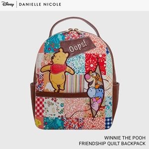 NWT Danielle Nicole Disney Winnie The Pooh Backpack Friendship Quilt Small